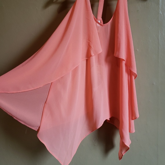 NWT Elan Coral Flowy Racerback Top Size Small - Picture 4 of 6